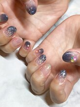 モニカ(Monica)/サンプルからアレンジ花火ネイル