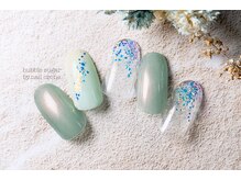 バブル シュガー バイ ネイルクローネ(bublle sugar by.nail crone)/グリーンカラーネイル