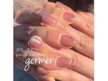 ジェルメ(germer)/シアー系ブラウンとラメで！