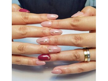 ラヴィネイル(La Vie Nail)/シンプルネイル/ピンクネイル