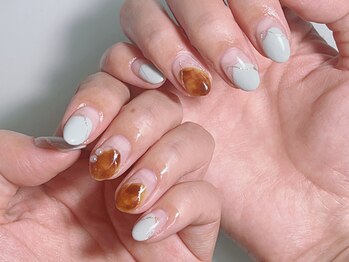 ネイル ファンシーファング(nail_fancy_fang)/べっ甲ニュアンス