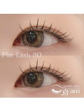 グラム(gram)/フラットラッシュ80本