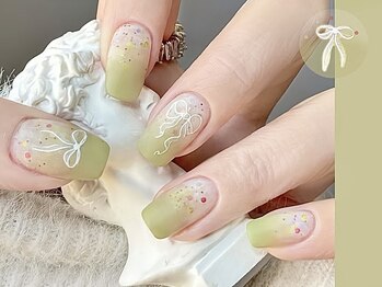 ベストネイル 渋谷109前店(Best Nail)/カラーグラデーショングリーン