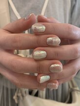 カノアネイルプレイス(KANOA nail place)/うねうねオーロラネイル