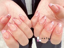 リーファネイルズ 岡山学南町店(Lea'ferNails)/ミラーフレンチネイル