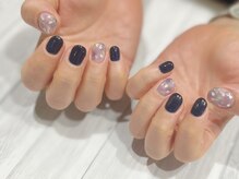 ルームヘアネイル 梅ヶ丘店(Room hair nail)/夜桜ネイル