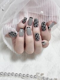 ヒョウ柄♪秋ネイル