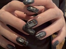 クルネ(QULNE)/チェックネイルマグネットネイル