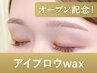 【新規/オープン記念！4/30まで】アイブロウwax(眉メイク付)75分