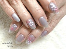 ノアブルーバードネイルズ(Noah' bluebird .nails)/ホロ桜ネイル