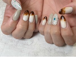 【パラジェルカフェラテネイル】