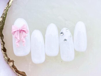 ネイルサロンフォーユー(for u)/リボンネイル¥5980