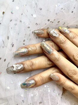 ミラーフレーク×3Dアート