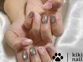 レースネイル／春ネイル