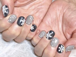 ＊snow flakes＊ ~hand paint~