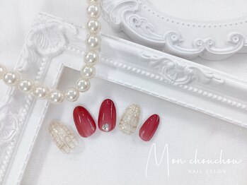 モンシュシュ 吉祥寺(Mon chouchou)/クリスマス×ツイードネイル