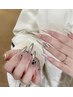 【ネイル】フリーアートコース(3色+アート4本)　¥12000