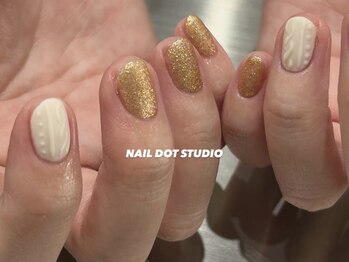 ネイルドットスタジオ 堺筋本町(NAIL DOT STUDIO)/ニットネイル
