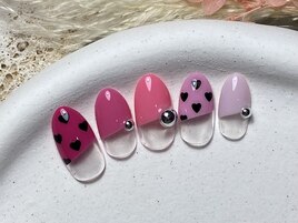 ピンクグラデフレンチ