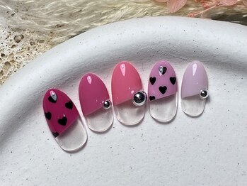 ピンクグラデフレンチ