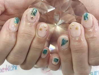 ネイルサロン 爪吉/トレンドのシェルで夏ネイルを♪