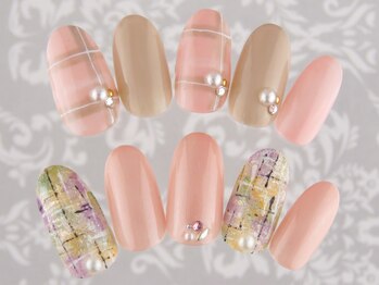 モアニ ヒロオ 渋谷店(MOANI Hiroo)/大人可愛いチェックネイル