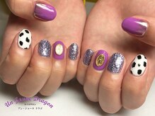 アン ジョーヌドラゴ/【自爪ネイル】パープルネイル