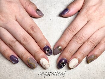 ネイルサロン クリスタルリーフ(Nailsalon Crystal Leaf)/秋ネイル