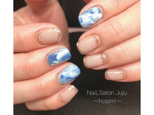 ジュジュ(Juju)/スカイブルーのニュアンスネイル
