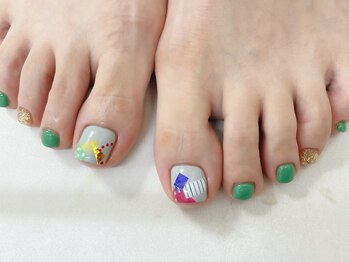 ネイルサロン ドレス(Nail Salon Dress)/【小嶋】個性派フットネイル