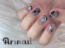 アルスネイル(Ars nail)/シースルーブラックネイル