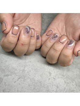 フレイズラピス(FRASE Lapis)/インク×囲みネイル