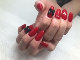 真っ赤ネイル