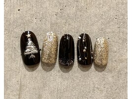 大人クリスマスネイル