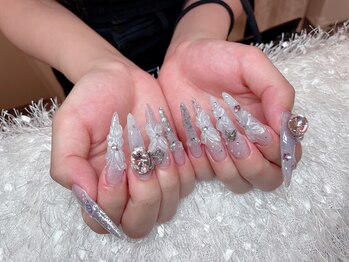 レアネイル 新宿(le'a nail)/持ち込みゴージャスデザイン