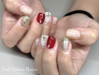 ライズ 本町店(Raize)/ボルドーネイル、秋ネイル