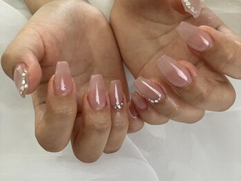 ネージュ(neige)/ちゅるんピンク　長さ出し10本