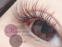 エクリュ アイラッシュ(ecru eyelash)/ブラウン×モーヴピンク/カラー