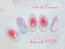 ネイルアート ジマー/大好きcheek nailコース¥8880