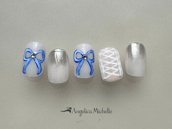 アンジェリカミッシェル 本厚木店/フルオーダーコースリボンネイル