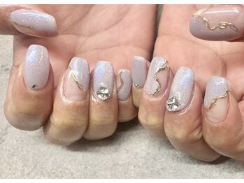 ネイルサロンファストネイルプラス 新宿店(FAST NAIL PLUS)/2024冬ネイル【ミラーネイル】