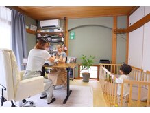 EUBの雰囲気（お子様連れでも大丈夫◎タブレットのご用意もあります。）