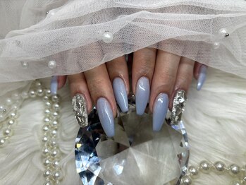 アンジュ(Ange)/【Miyu】キラキラ水色ワンカラー