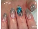 /グラデーション/紫陽花