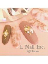 エルネイルインク(L Nail Inc.)/大理石ネイル☆