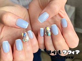 ワンホン/春/シンプルネイル