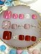 ネイルパレット 栄店(Nail Palette)の写真/フットネイルで夏のオシャレも抜かりなく♪シンプル好み～こだわりデザイン派も満足できるサンプルが多数！