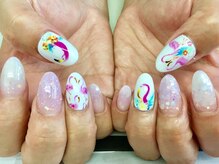 アイル ビューティーサロン(Airu Beauty Salon)/手書きアート・フラミンゴ
