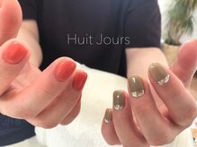 ユイットジョアーズ(Huit Jours)/大人のちぐはぐネイル