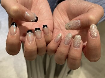 アンネ 梅田 GRACE店(ANNE)/ちぐはぐネイル